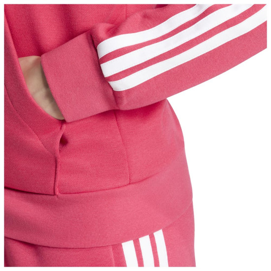 Adidas Γυναικεία ζακέτα Essentials 3-Stripes Fleece Full-Zip Hoodie